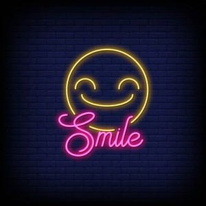 SMILE NEON WALL ART