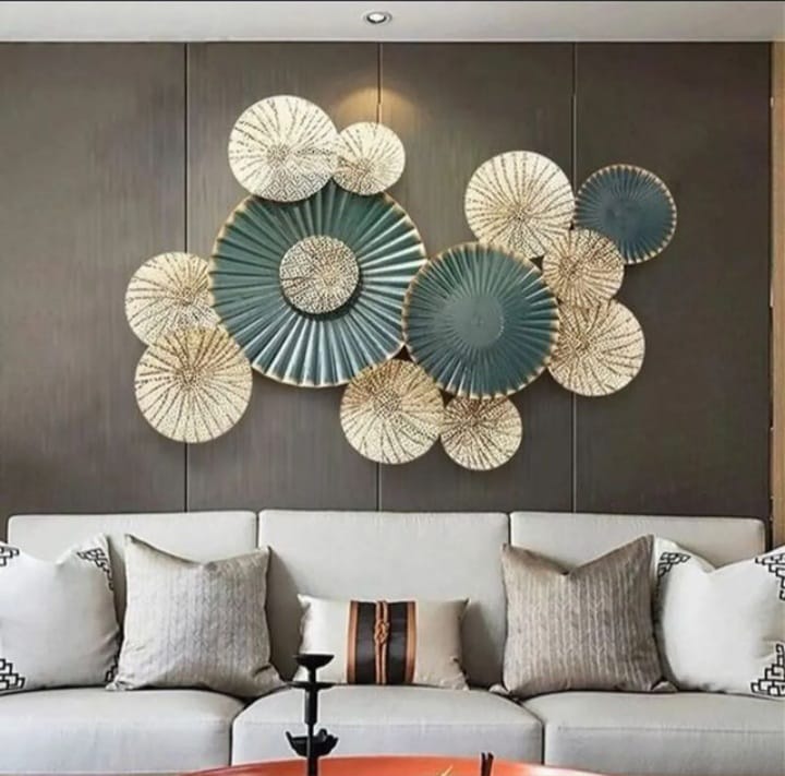Circle of Life Floral Metal Wall Hanging