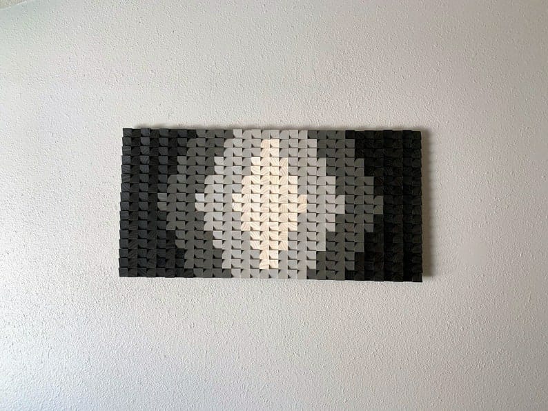 The Black Eye Wood Mosaic Wall Decor