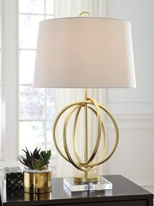 Majestic Gold Ring Table Lamp Home Decor