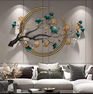 Spring Time Floral Metal Wall Hanging