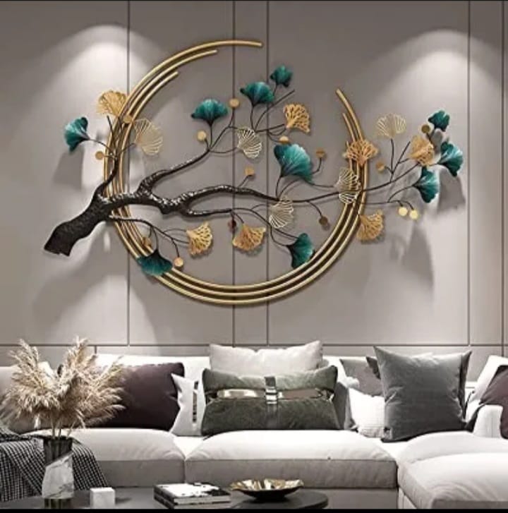 Spring Time Floral Metal Wall Hanging