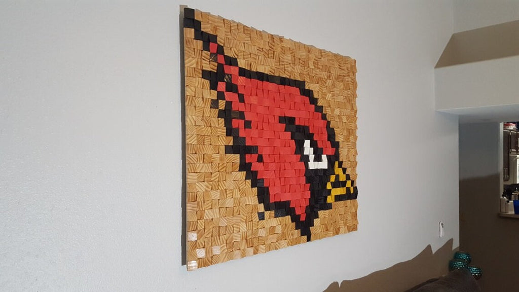 Angry Bird Wood Mosaic Wall Decor