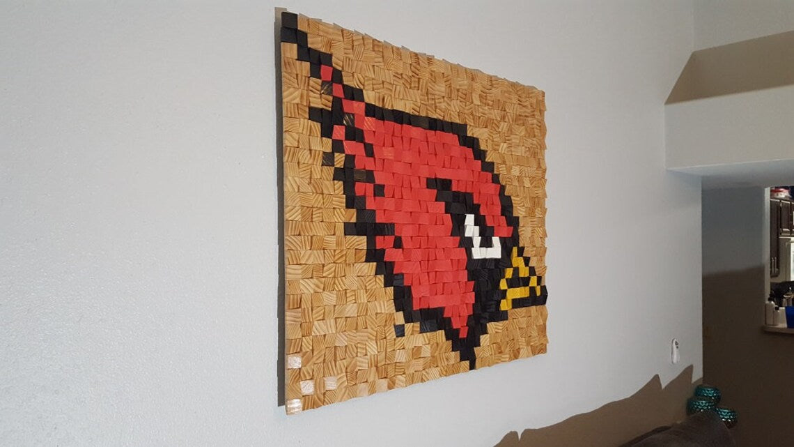 Angry Bird Wood Mosaic Wall Decor