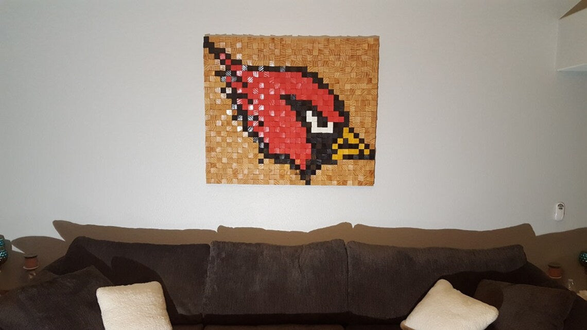 Angry Bird Wood Mosaic Wall Decor