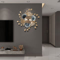 Beautiful Golden Metal Wall Clock