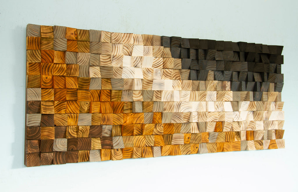 Black River Wood Mosaic Wall Decor