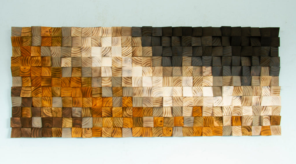 Black River Wood Mosaic Wall Decor