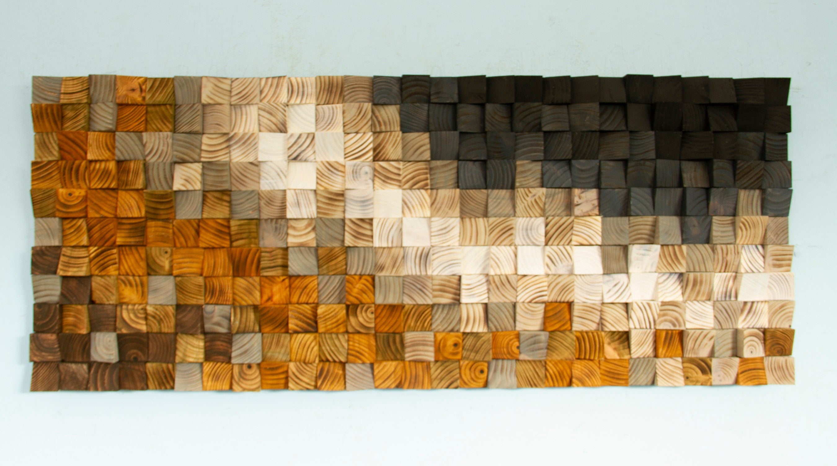Black River Wood Mosaic Wall Decor