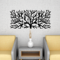 Black Color Tree Wooden Wall Hanging