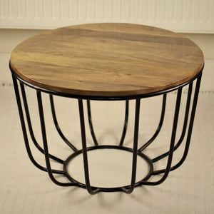 Bowled Solid Wood Coffee Table