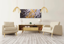 Load image into Gallery viewer, Carpet Of Clouds Wood Mosaic Wall Decor
