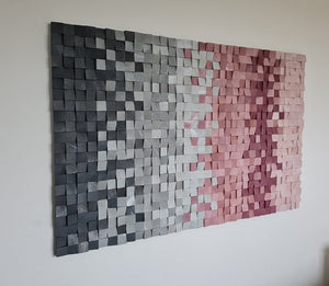 Majestic Cherry Blossom Wood Mosaic Wall Decor