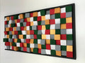 Colorful Vibes Only Wood Mosaic Wall Decor
