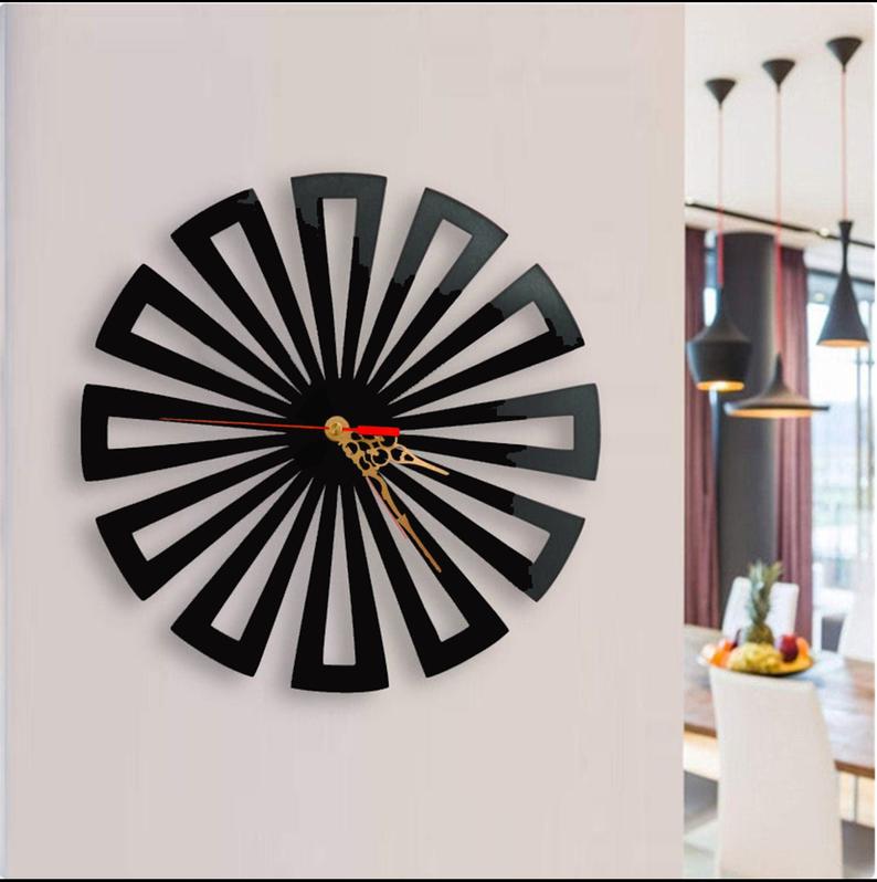 Concentric Triangle Wall Clock