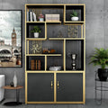 Contemporary Stand Standard Bookshelf with Doors