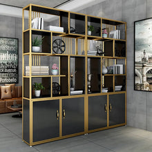 Load image into Gallery viewer, Contemporary Stand Standard Bookshelf with Doors
