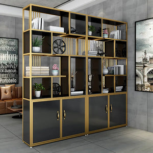 Contemporary Stand Standard Bookshelf with Doors