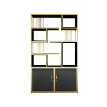 Load image into Gallery viewer, Contemporary Stand Standard Bookshelf with Doors
