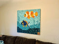 Deep Into The Sea Wood Mosaic Wall Decor