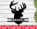 Personalized Deer Head Monogram Wall Decor