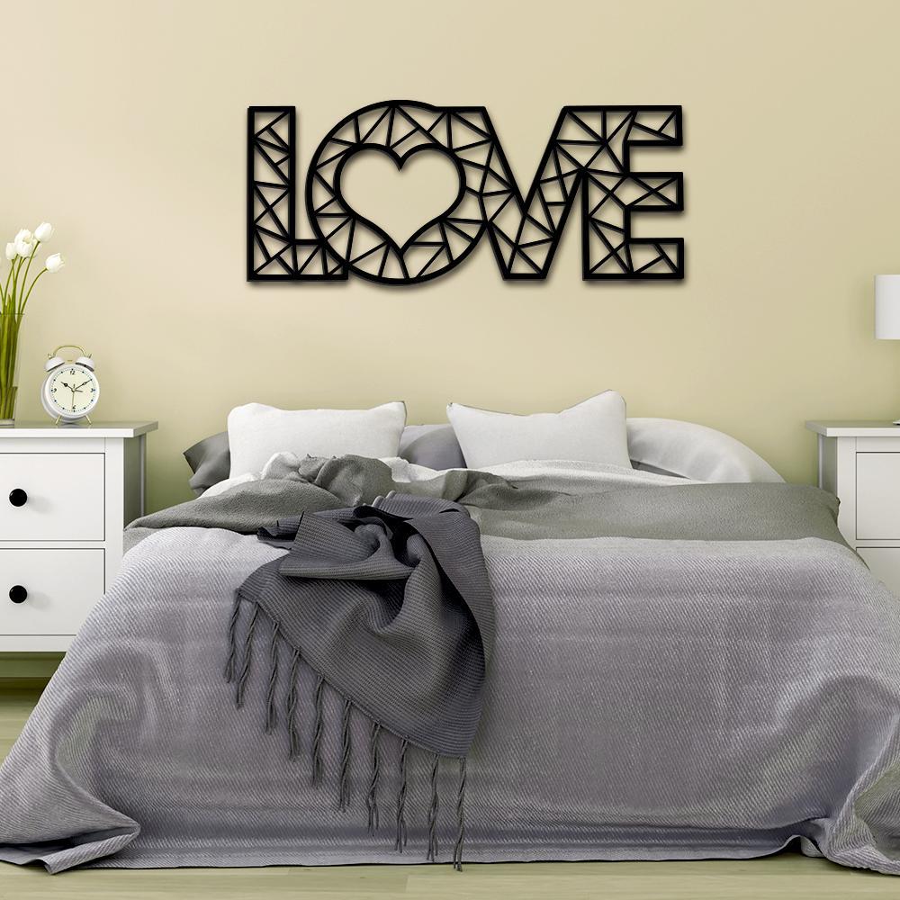 Designer Love Text in Acrylic Wall Hanging