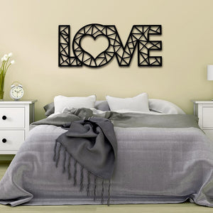 Designer Love Text in Acrylic Wall Hanging