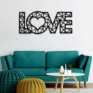 Designer Love Text in Acrylic Wall Hanging
