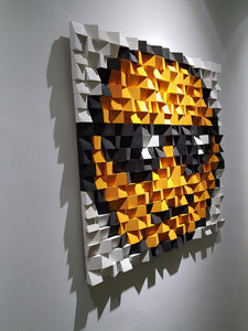 EMOJI WOOD MOSAIC WALL DECOR