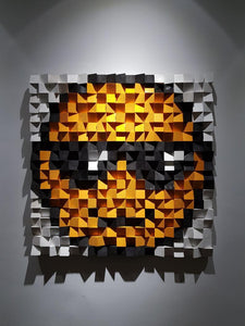 EMOJI WOOD MOSAIC WALL DECOR