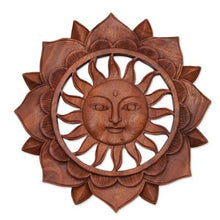 Load image into Gallery viewer, Hand Carved Floral Sun Flower Wood
