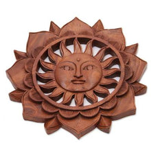 Load image into Gallery viewer, Hand Carved Floral Sun Flower Wood
