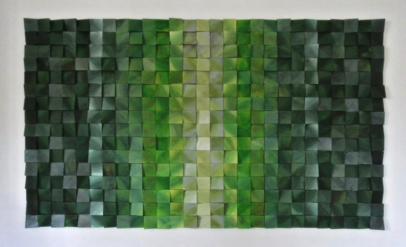 Forest Scent Wood Mosaic Wall Decor