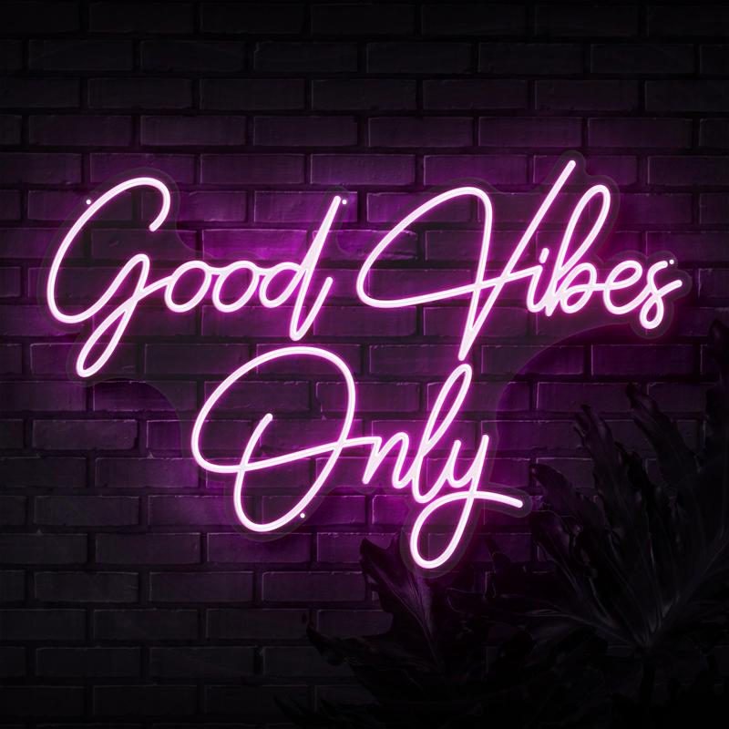 Good Vibes Only Neon Sign