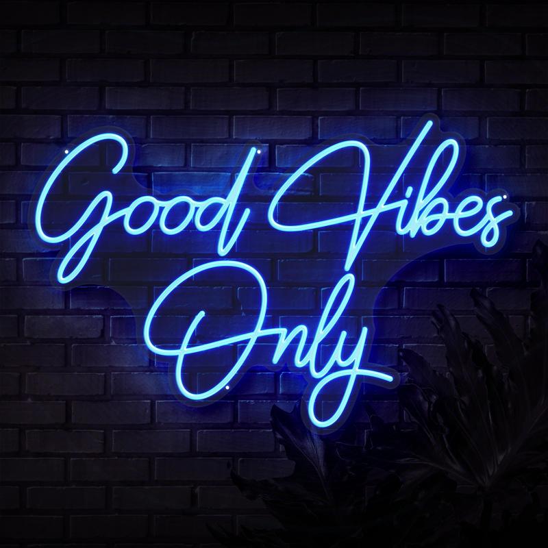 Good Vibes Only Neon Sign