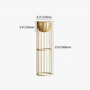Gold Plant Pot Modern Planter with Gold Stand for Indoor Metal
