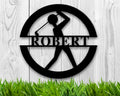 Personalized Golfer Sign Wall Decor