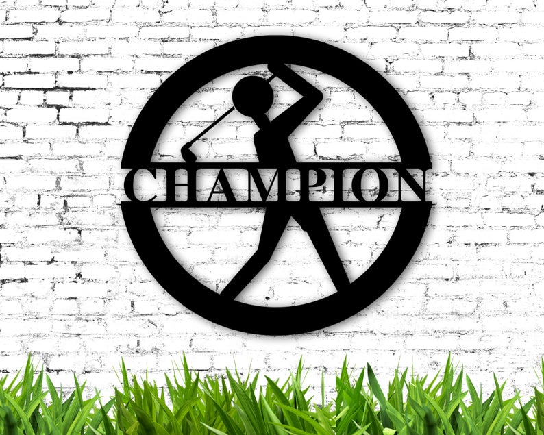 Personalized Golfer Sign Wall Decor