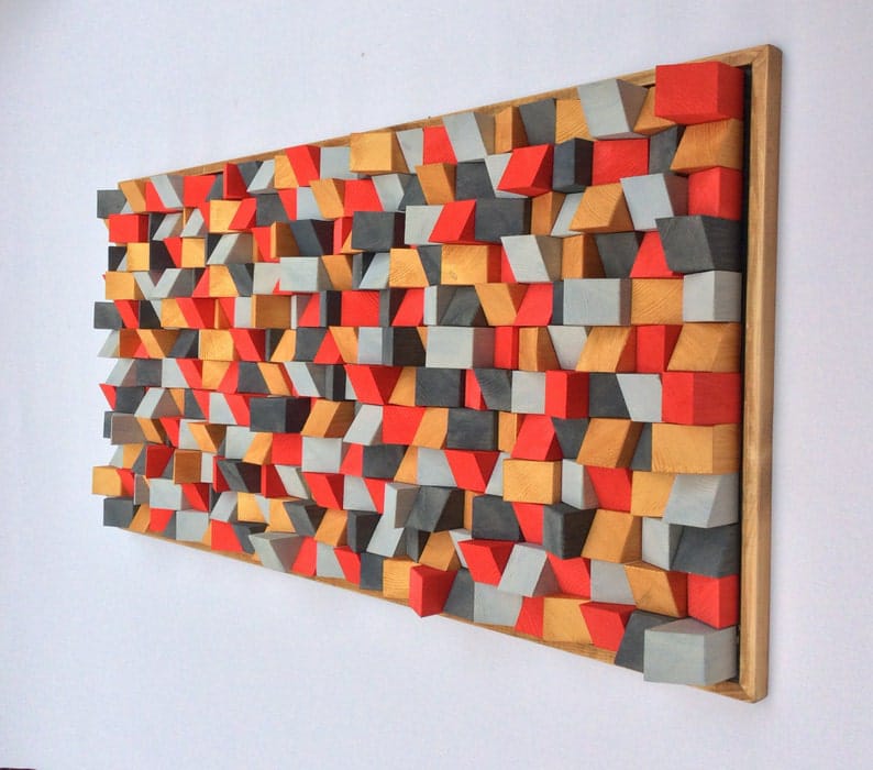 Childhood Memories Wood Mosaic Wall Decor