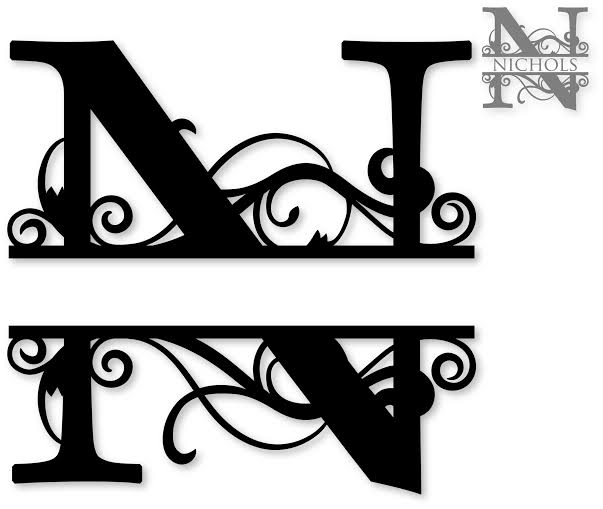 Personalised Monogram Letter N Wall Decor