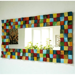 Elegant Colourful Mirror Mosaic Wall Decor