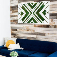 Load image into Gallery viewer, Preserved Moss Mosaic Aztec Design Wall Decor
