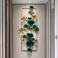Emerald Green Framed Metal Wall Hanging