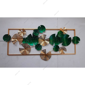 Emerald Green Framed Metal Wall Hanging
