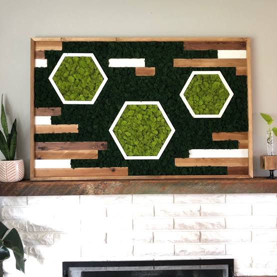 Gorgeous Moss Mosaic Wall Art