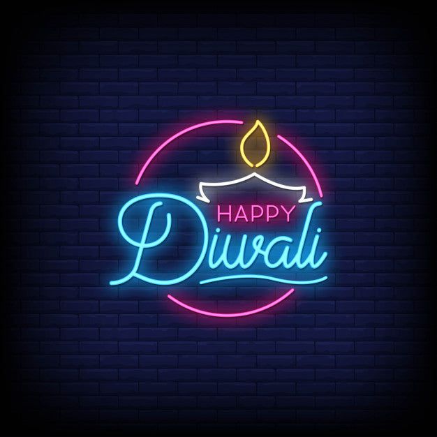 Happy Diwali Neon