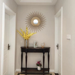 Sunflower Designer Metal Wall Mirror