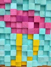 Load image into Gallery viewer, Flamingo Wood Mosaic Wall Decor
