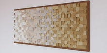 Load image into Gallery viewer, Sence of Beige Wood Mosaic Wall Decor
