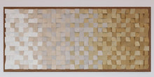 Load image into Gallery viewer, Sence of Beige Wood Mosaic Wall Decor
